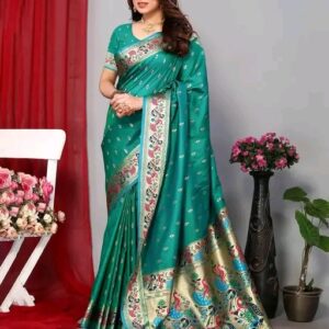 Green Paithani Saree
