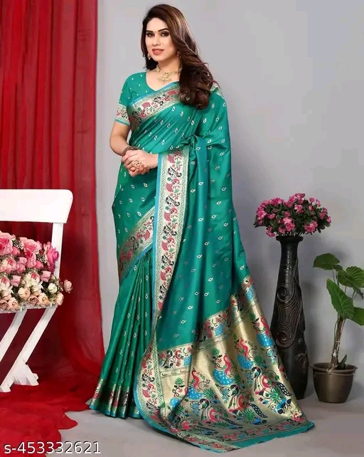 Green Paithani Saree