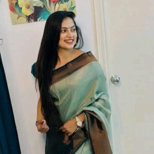 Kubera Pattu Soft Silk Sky Blue Saree