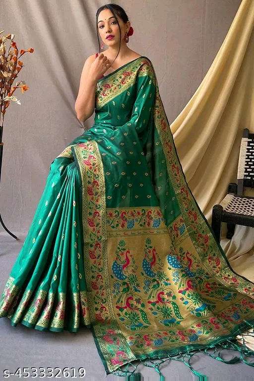 Green Paithani Saree - Image 4
